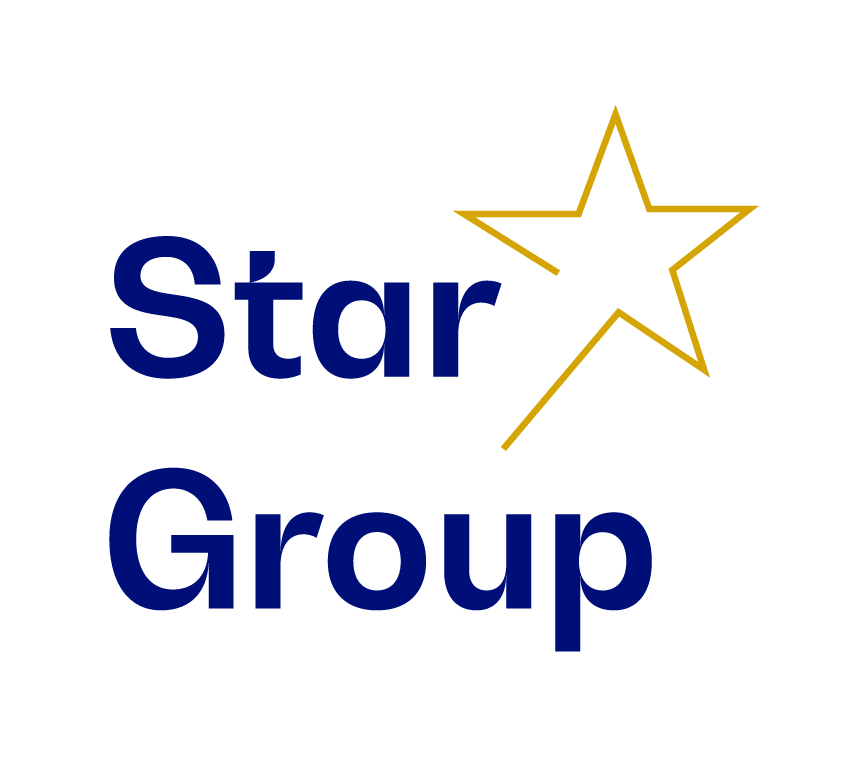 Logo StarGroup základní varianta vertikální